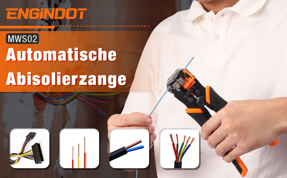 S&R Automatische Abisolierzange - Crimpzange 3 in 1 mit Schneide, Selbsteinstellend und Verstellbar, Feinjustierung über Einstellschraube| Abisolierwerkzeug | Crimper Abisolierer Elektrikerwerkzeug S&R Automatische Abisolierzange - Crimpzange 3 in 1 mit Schneide, Selbsteinstellend und Verstellbar, Feinjustierung über Einstellschraube| Abisolierwerkzeug | Crimper Abisolierer Elektrikerwerkzeug