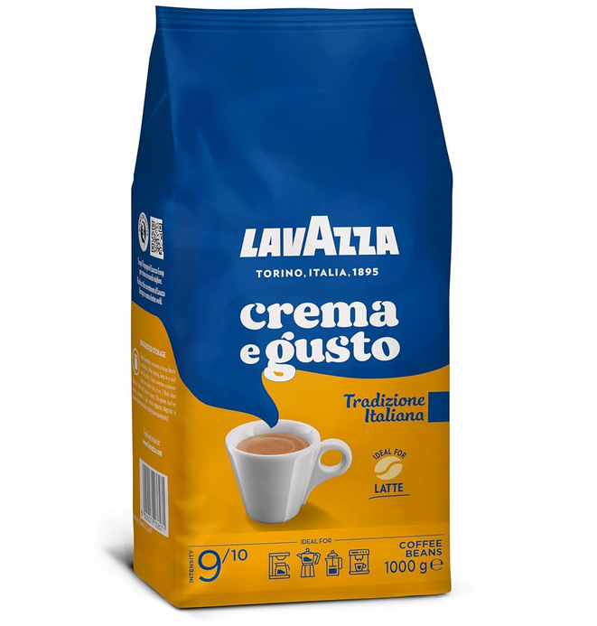 Lavazza Crema e Gusto Arabica und Robusta, 1 kg, aromatischer Espresso