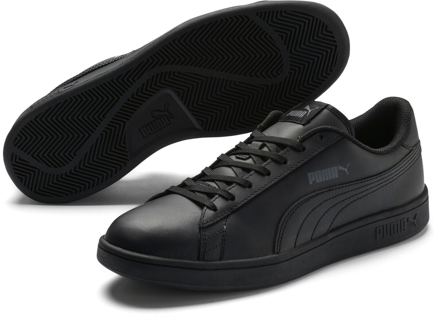 PUMA Smash v2 L Low-Top Herren & Damen, Schwarz, Größe 40 EU